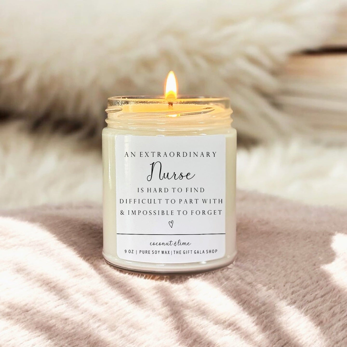 Extraordinary Nurse Personalized Candle | Thank you Gift for Nurse, College, Teacher, Coach, Appreciation Gift, Graduation Gift The Gift Gala Shop Candle Co.
